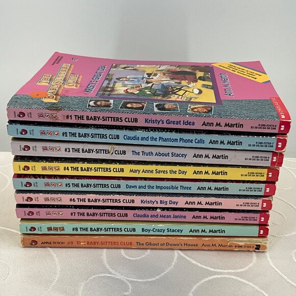 Set Of 9 The Baby-Sitters Club Books #1-9 By Ann M. Martin Vintage Paperback - Picture 2 of 8